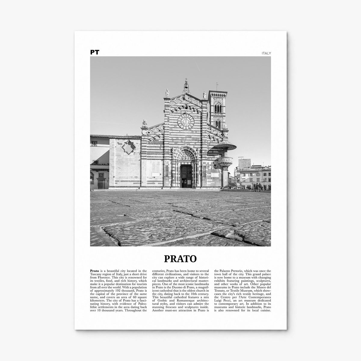 Prato Newspaper Poster, print only (unframed)