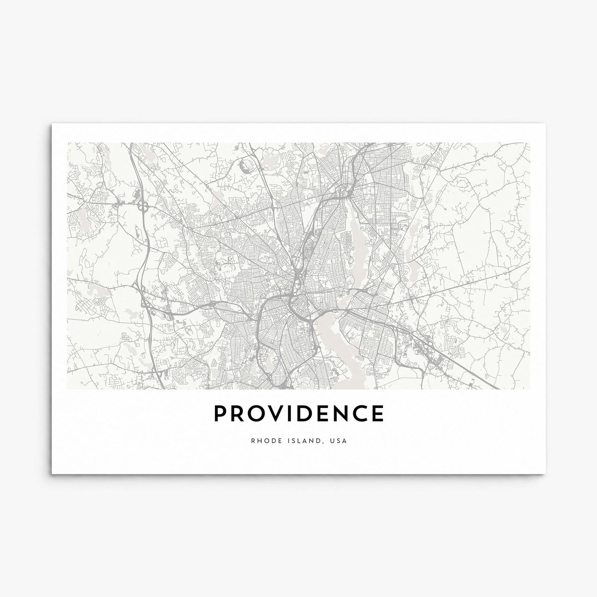 Providence Map Poster, print only (unframed)