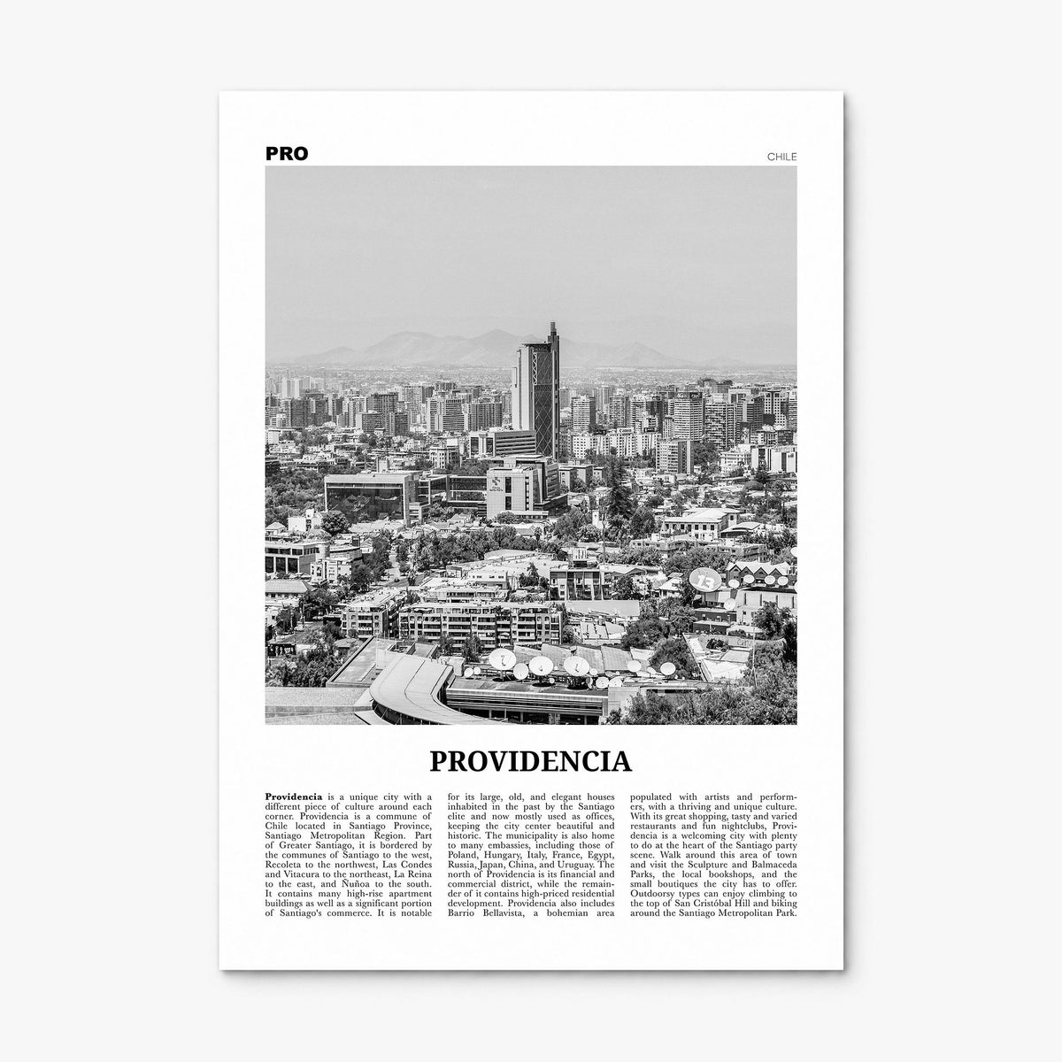 Providencia Newspaper Poster, print only (unframed)