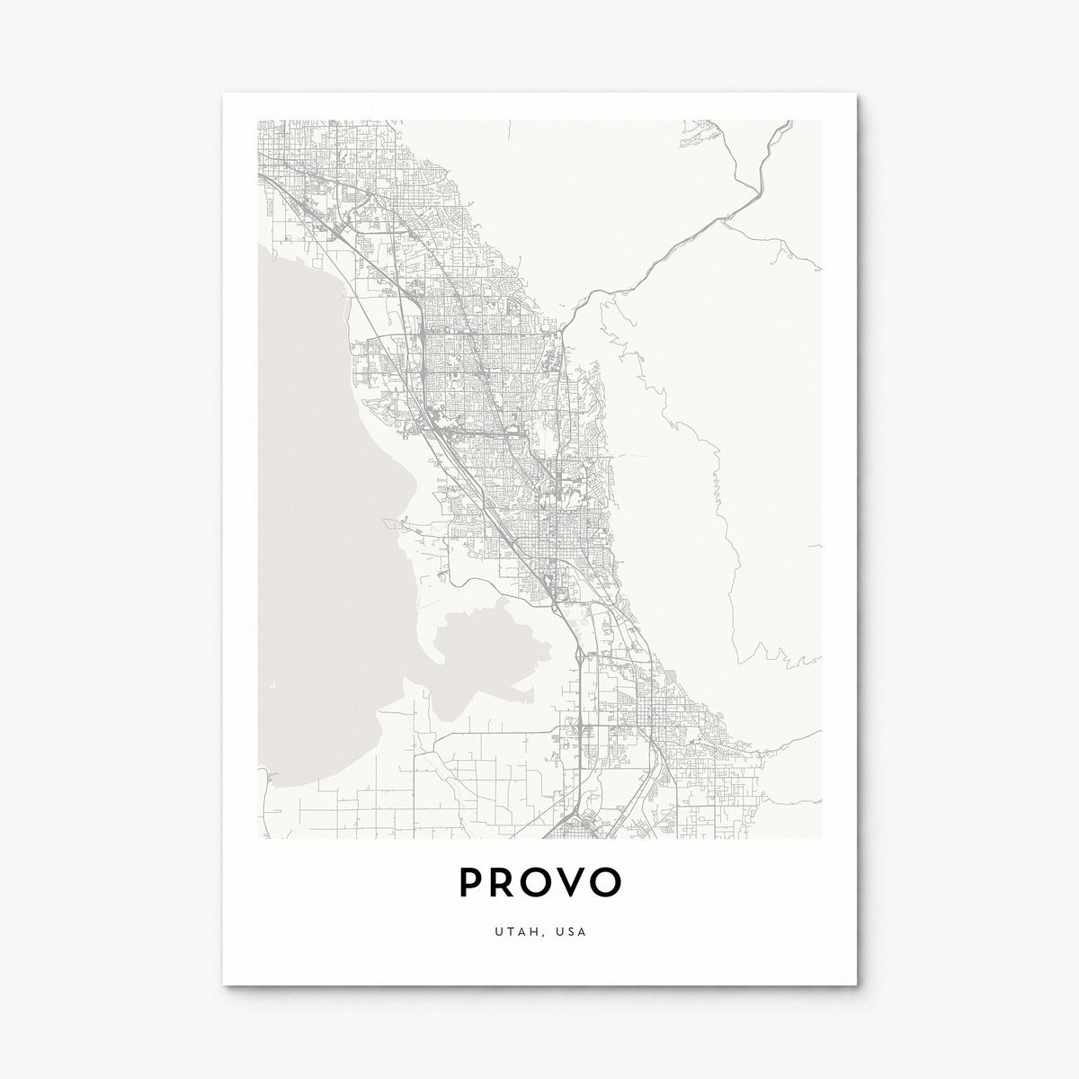 Provo Map Poster, print only (unframed)