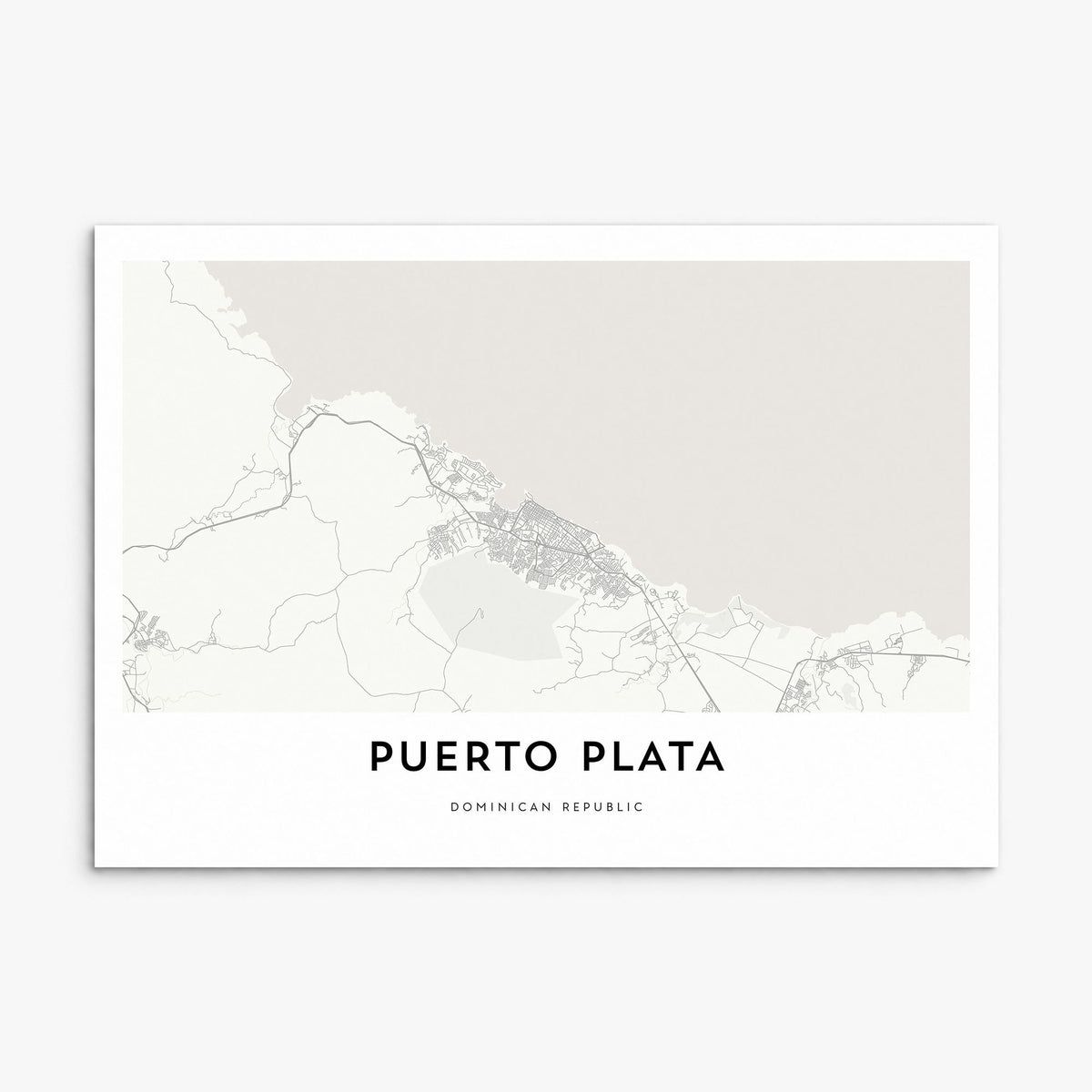 Puerto Plata Map Poster, print only (unframed)