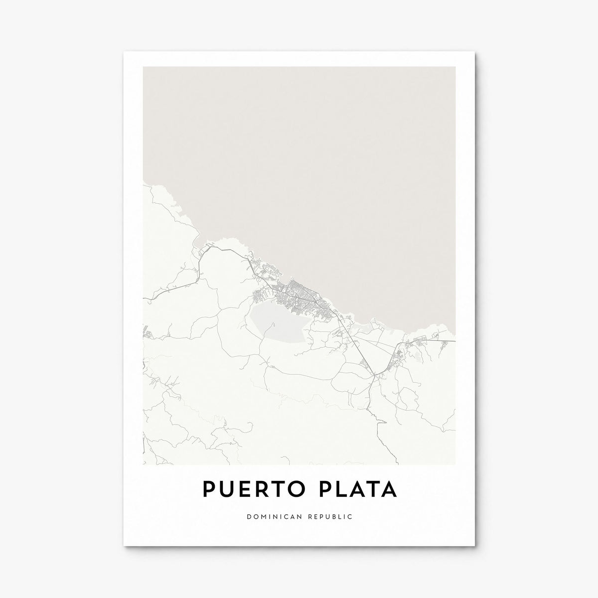 Puerto Plata Map Poster, print only (unframed)