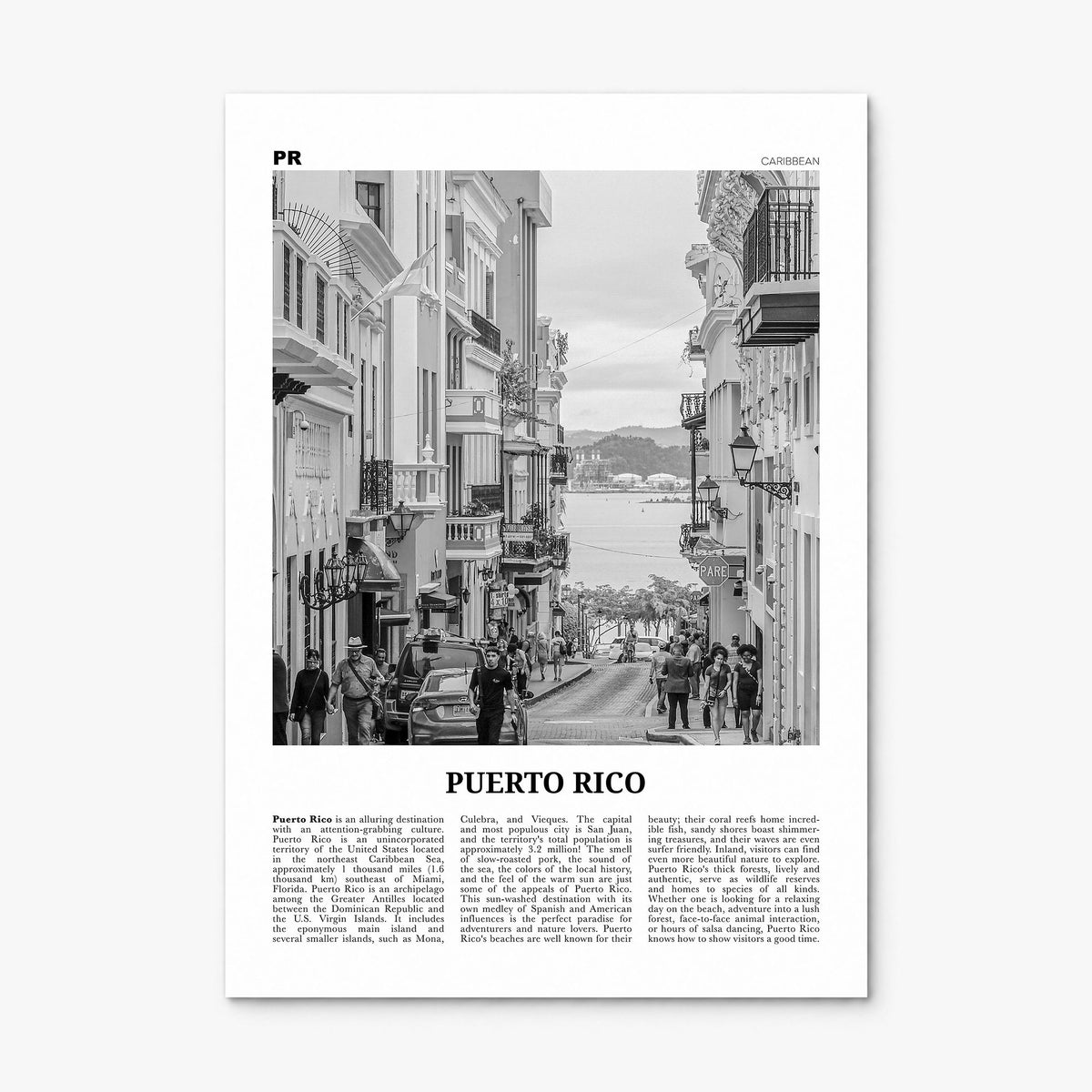 Puerto Rico Newspaper No 2 Poster, print only (unframed)