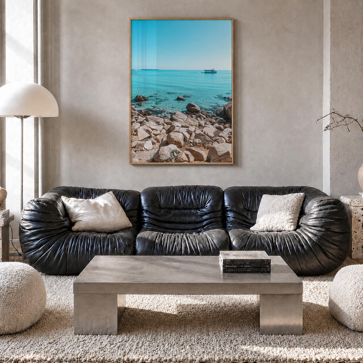 Pullman no. 1 colorful photo poster of Washington, USA – vertical wall art in natural wood frame, hanging on wall