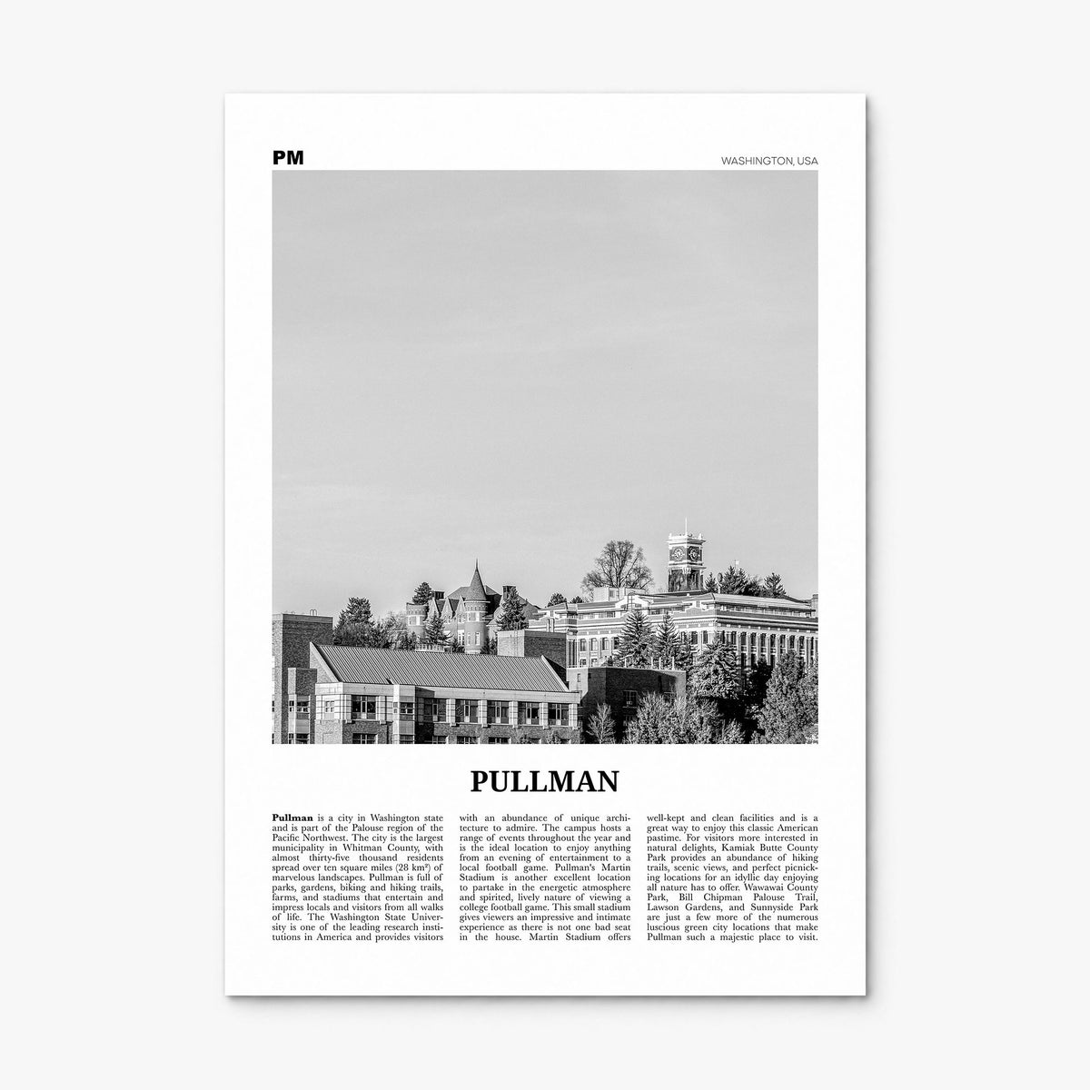 Pullman Newspaper Poster, print only (unframed)