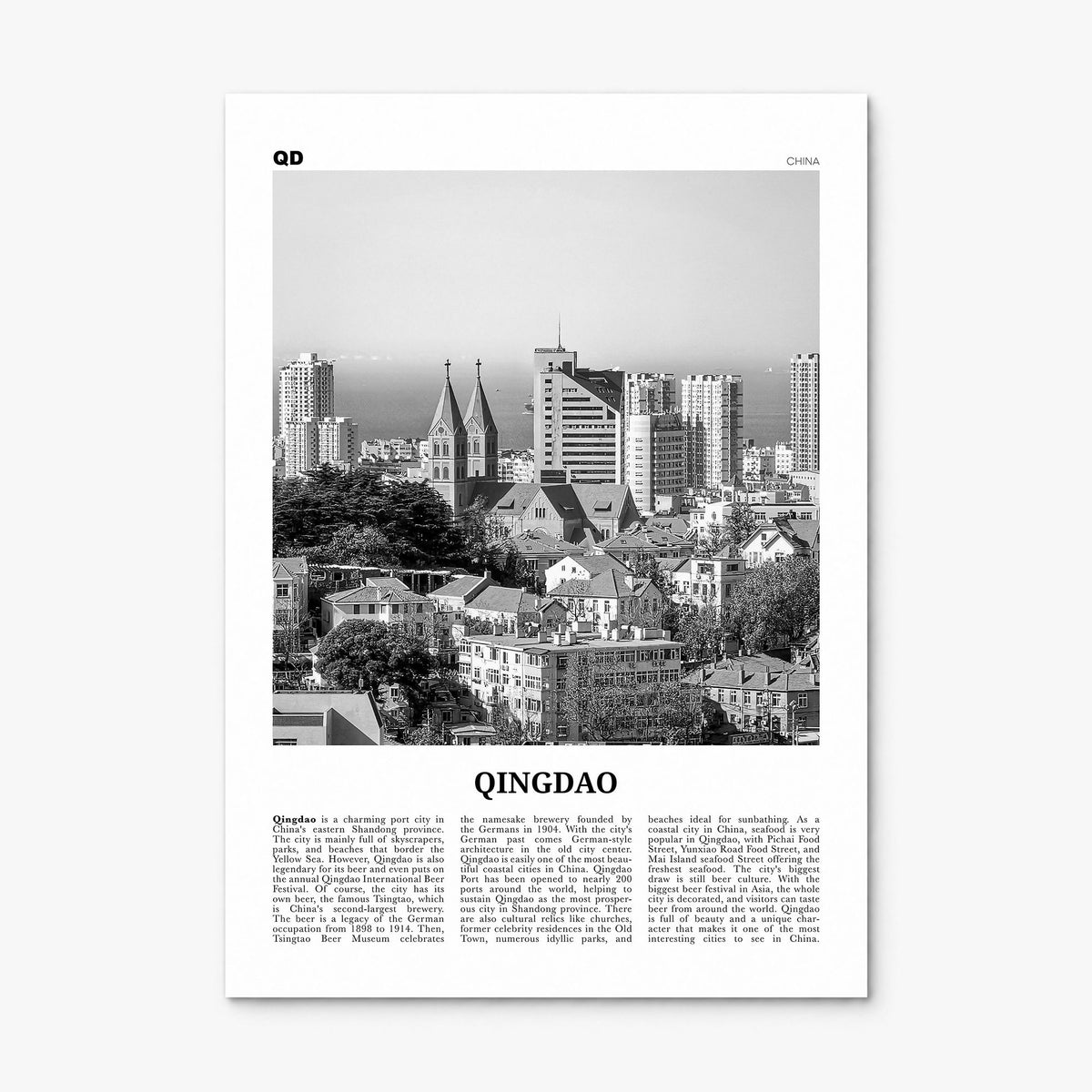 Qingdao Newspaper Poster, print only (unframed)