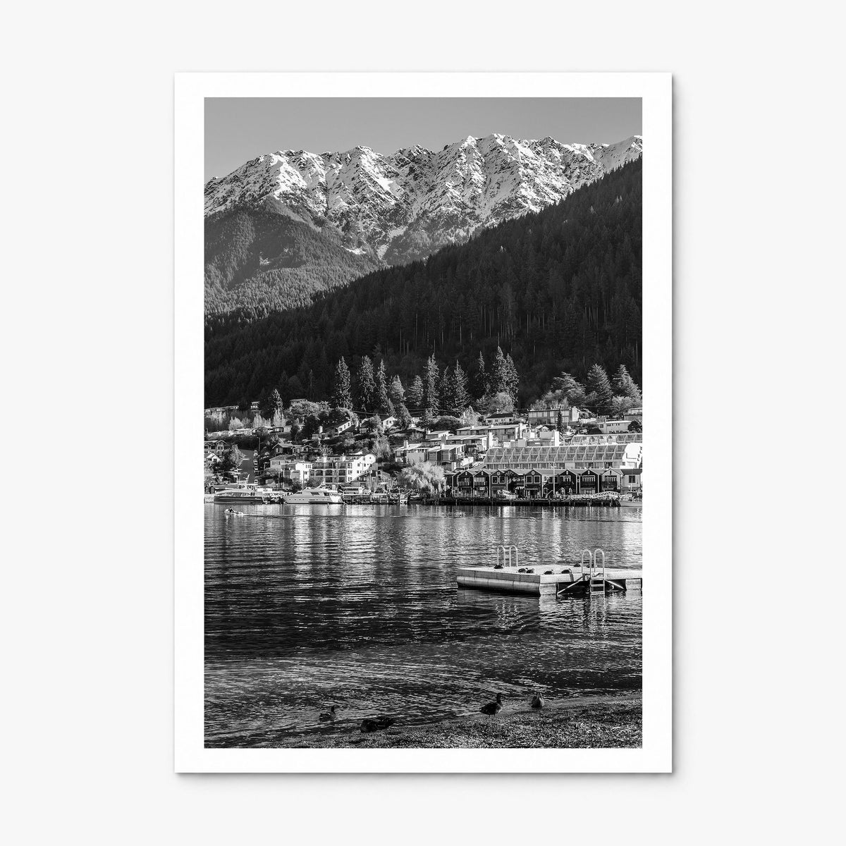 Queenstown Photo Poster, print only (unframed), white border