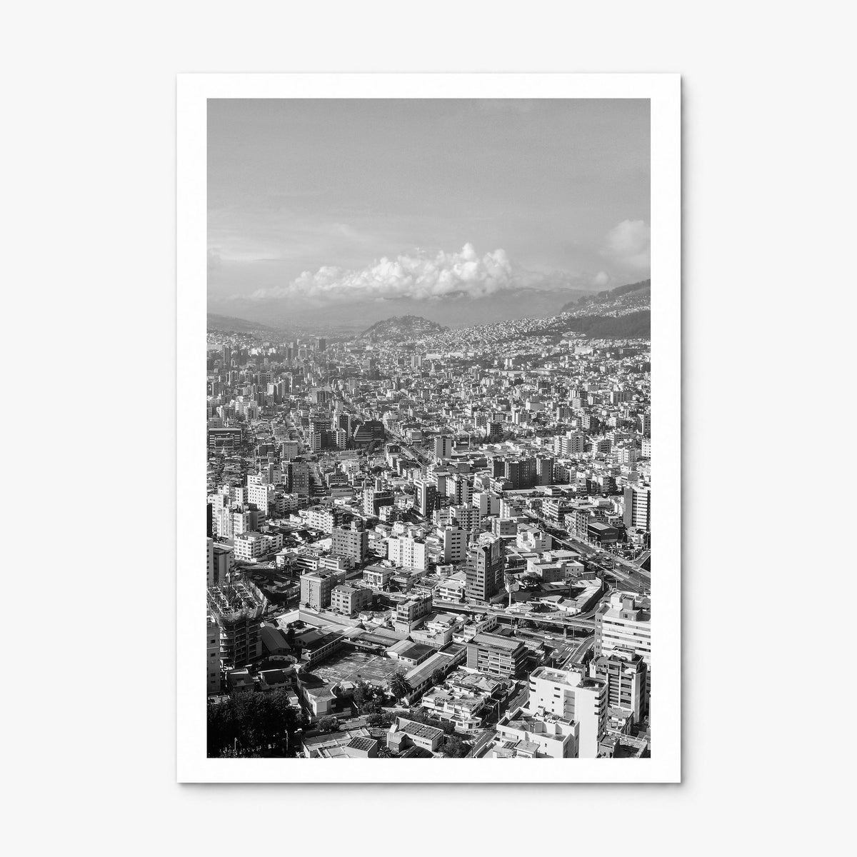 Quito Photo Poster, print only (unframed), white border