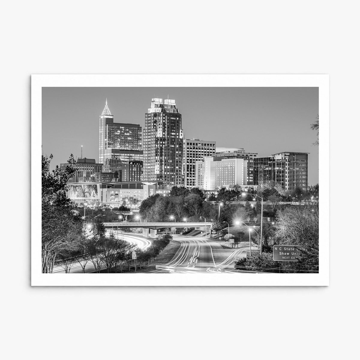 Raleigh Photo Poster, print only (unframed), white border