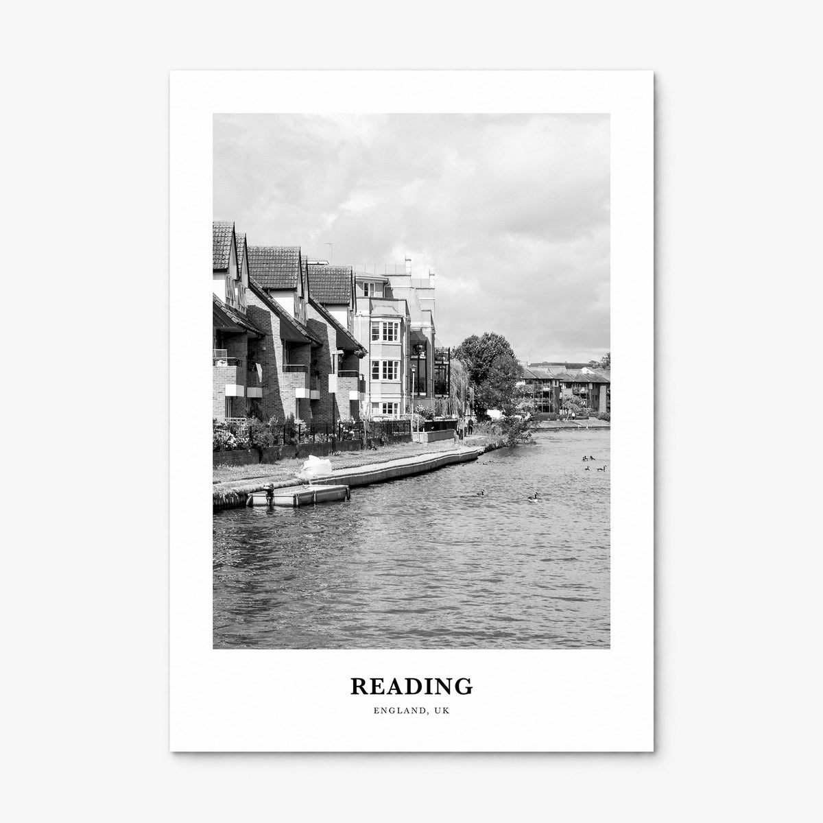 Reading, England Classic Poster, print only (unframed)