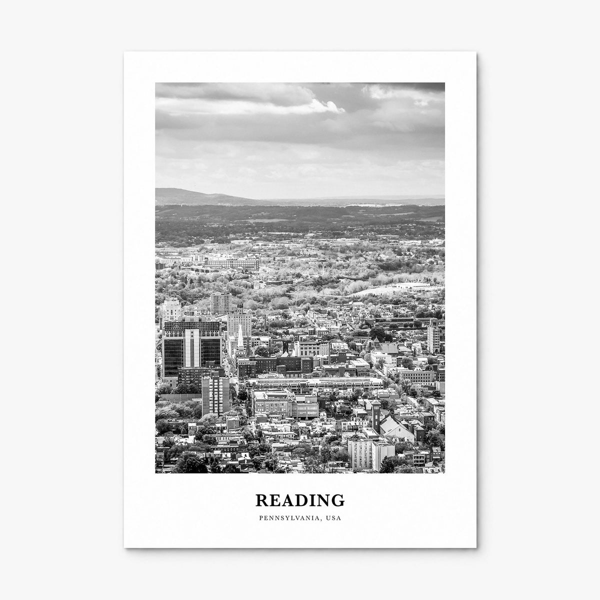 Reading, Pennsylvania Classic Poster, print only (unframed)