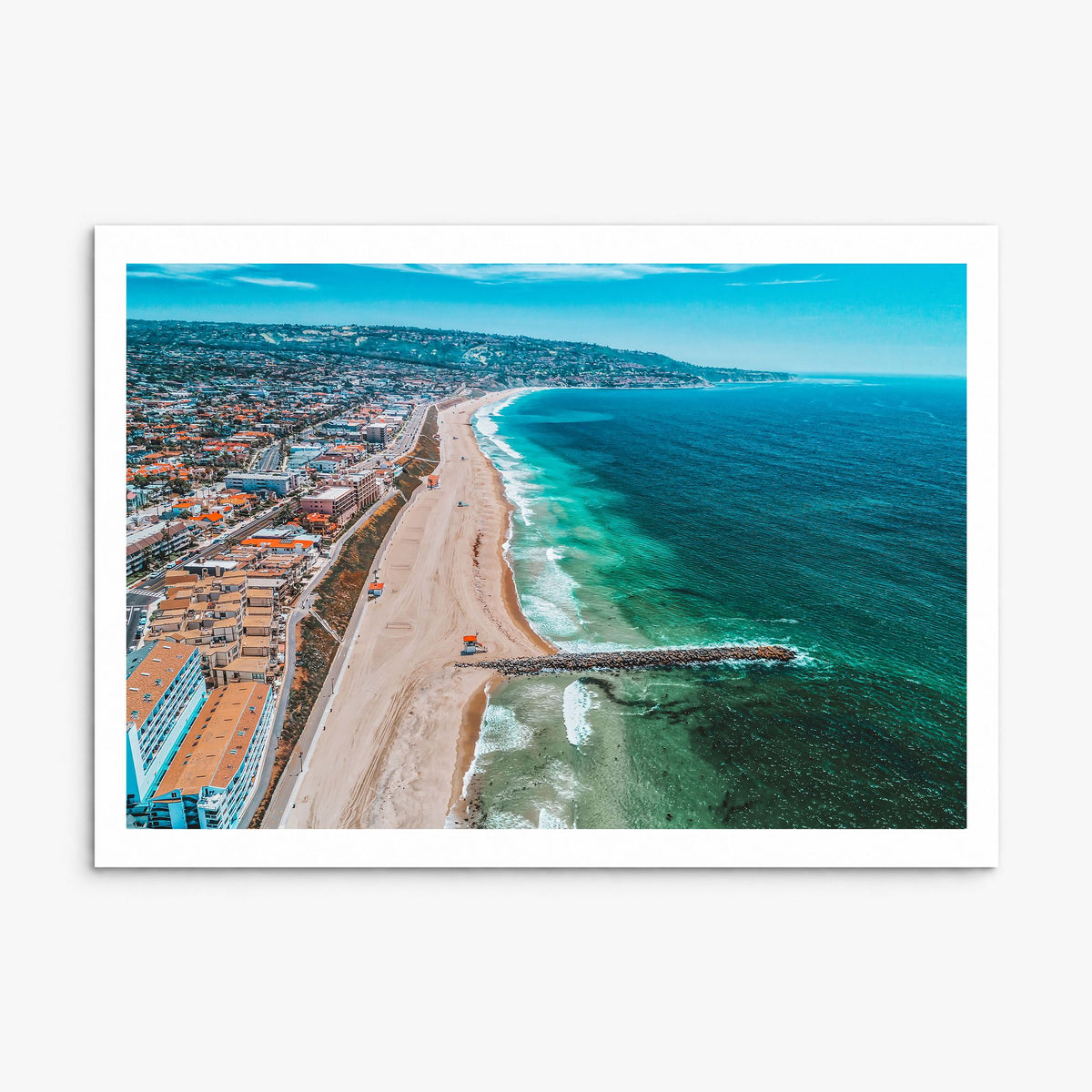Redondo Beach Photo Poster, print only (unframed), white border