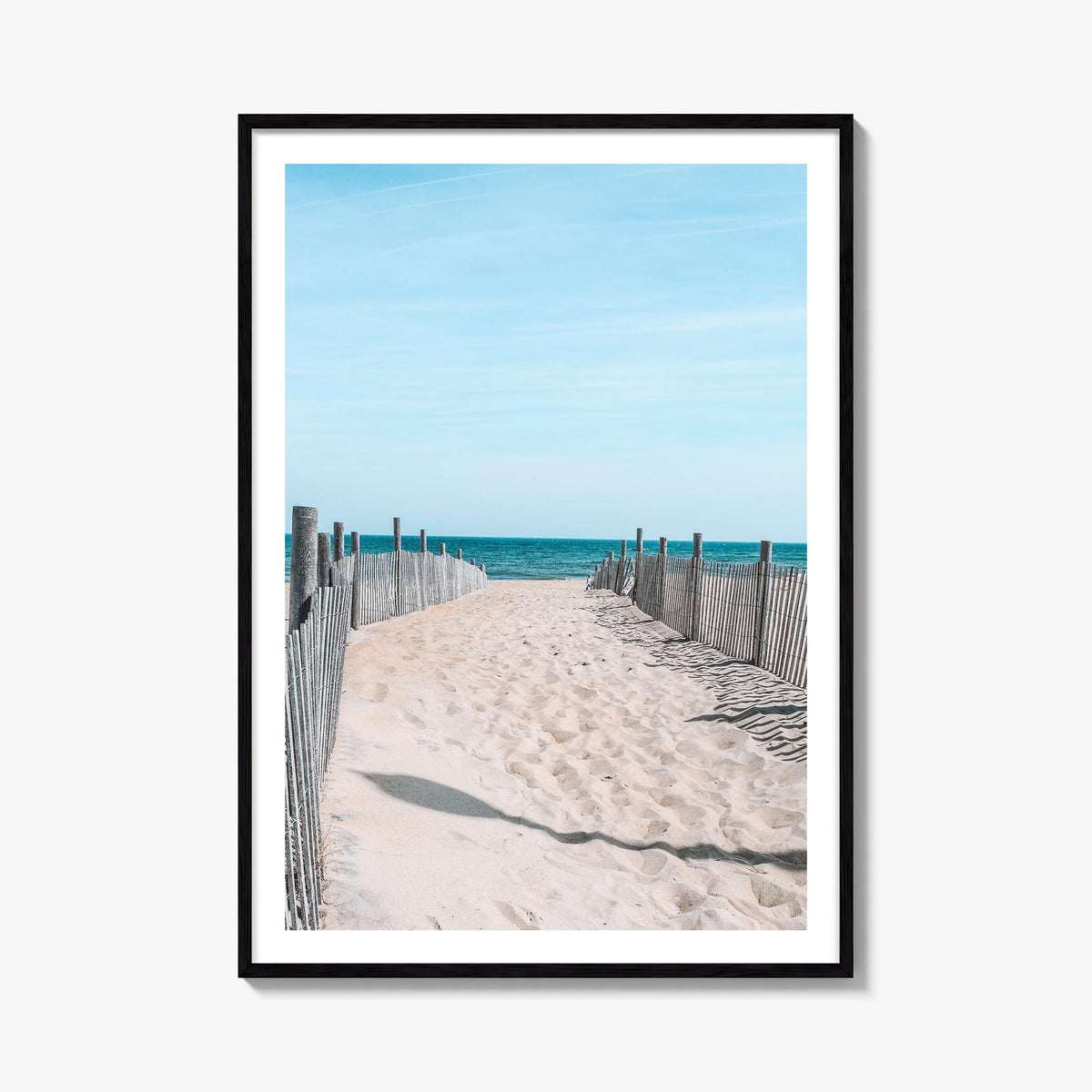 Rehoboth Beach colorful photo poster of Delaware, USA – vertical wall art, unframed print shown in interior mockup