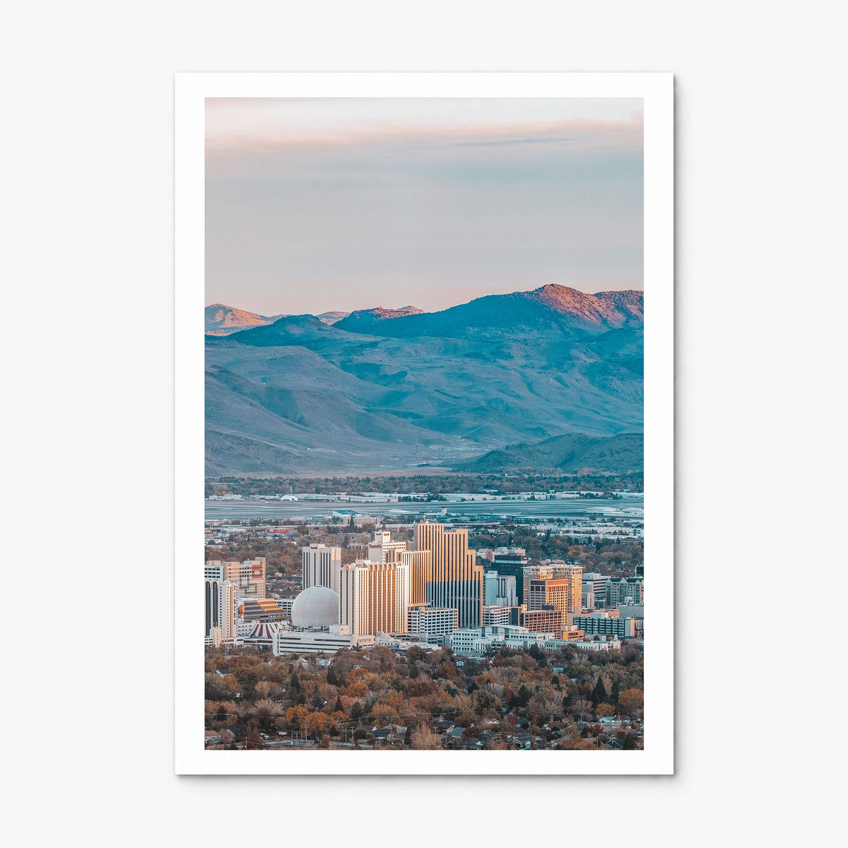 Reno Photo Poster, print only (unframed), white border