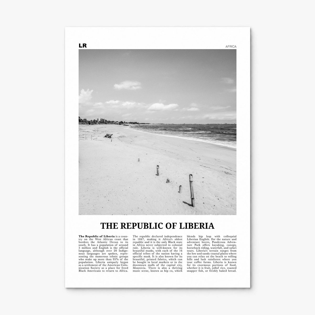 The Republic of Liberia Newspaper Poster, print only (unframed)