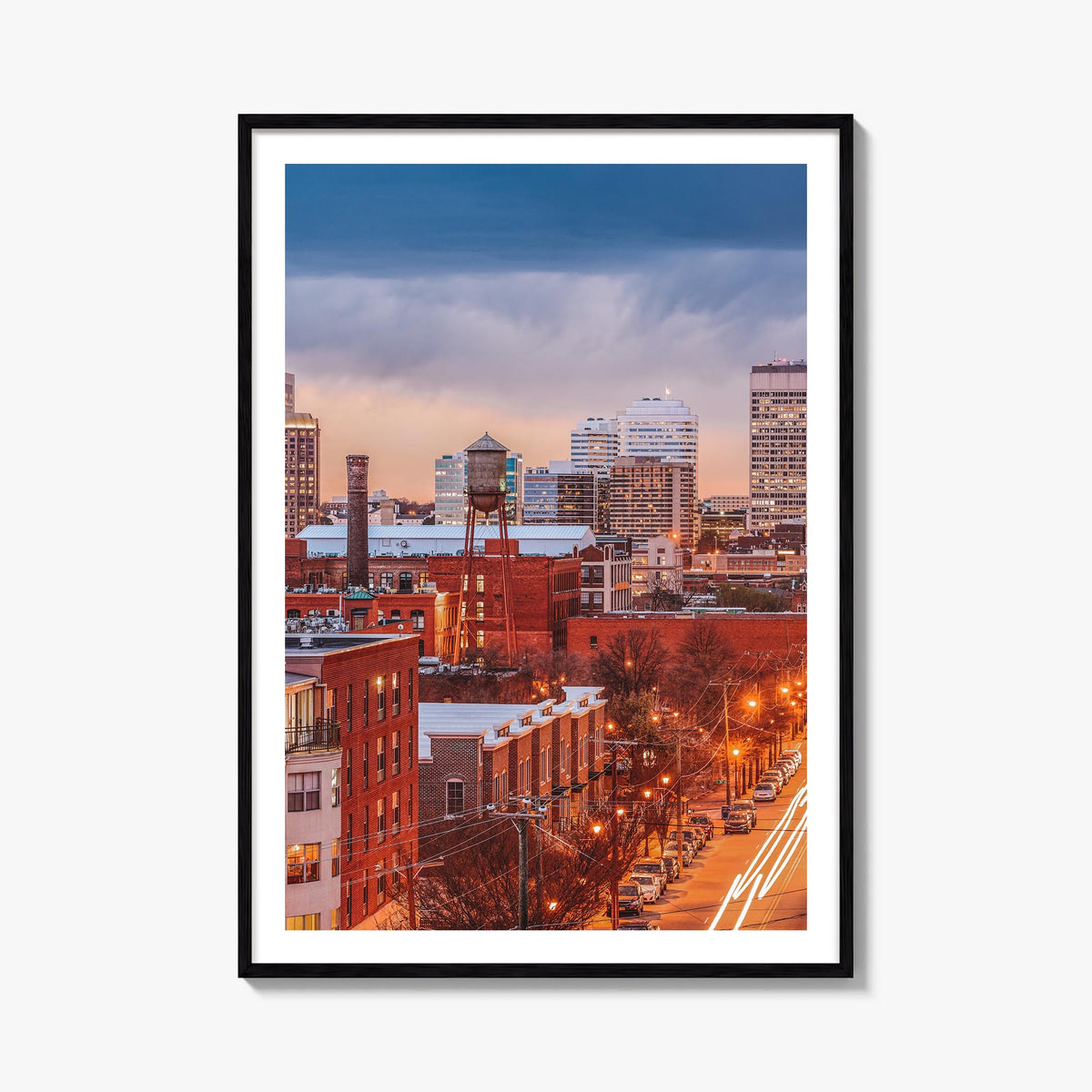 Richmond no. 2 colorful photo poster of Virginia, USA – vertical wall art, unframed print shown in interior mockup