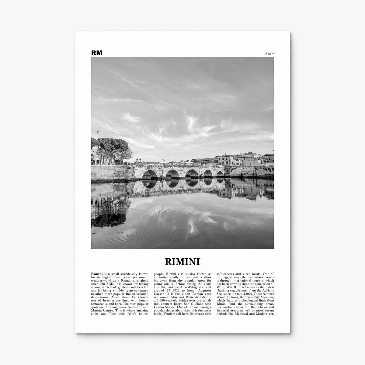 Rimini Newspaper Poster, print only (unframed)