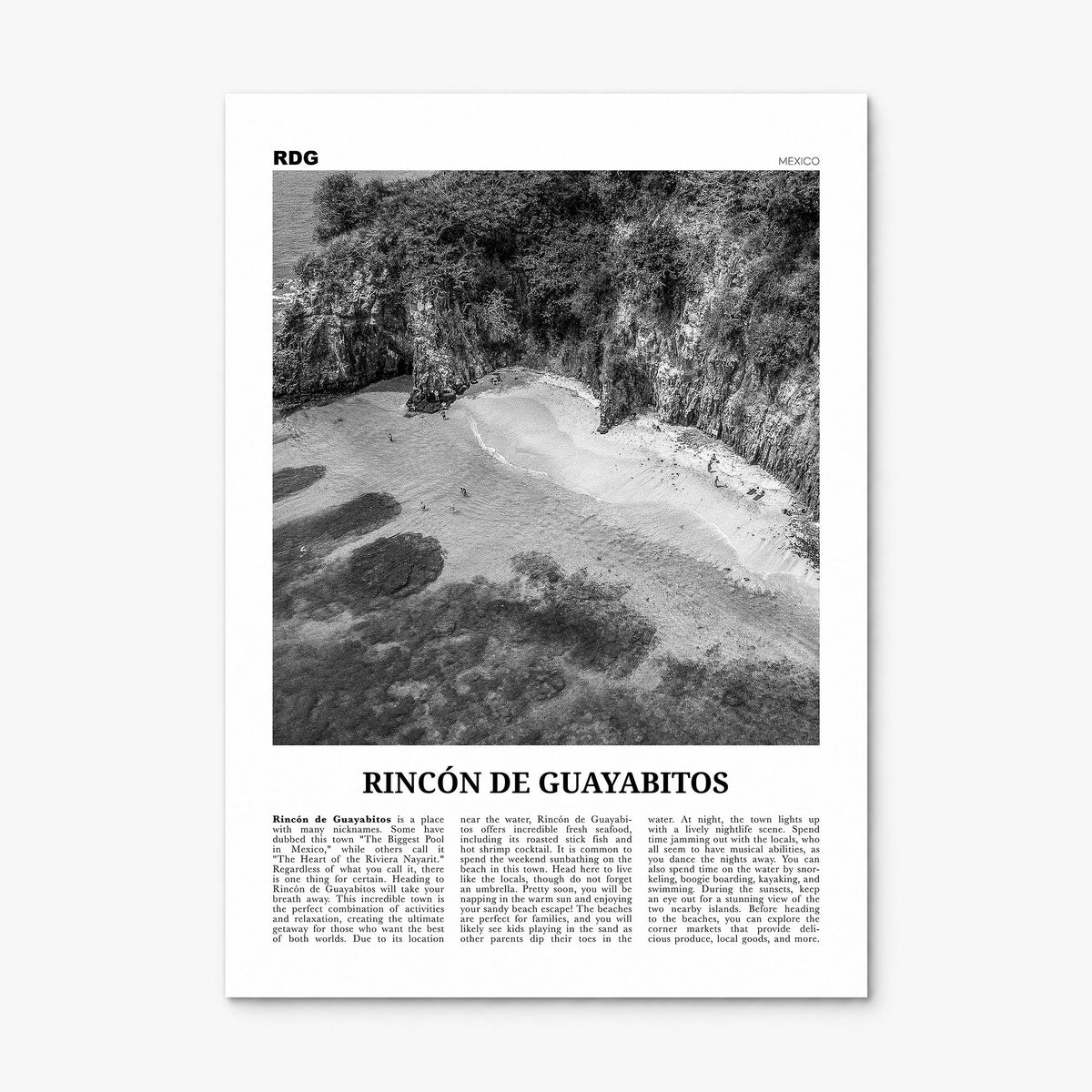 Rincón de Guayabitos Newspaper Poster, print only (unframed)