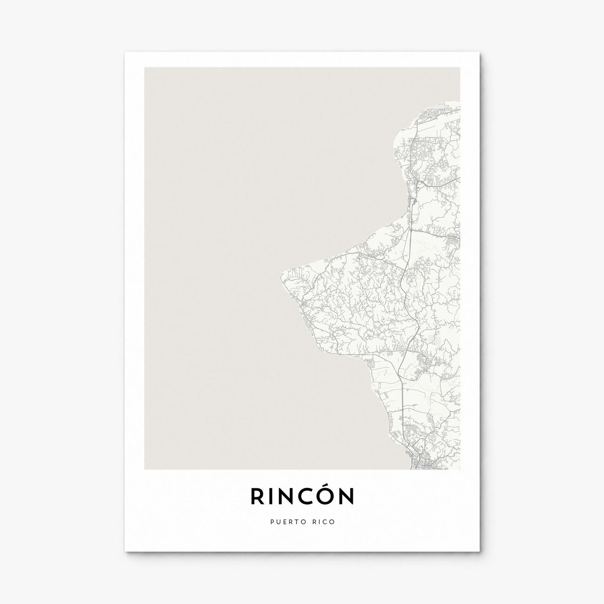 Rincón Map Poster, print only (unframed)