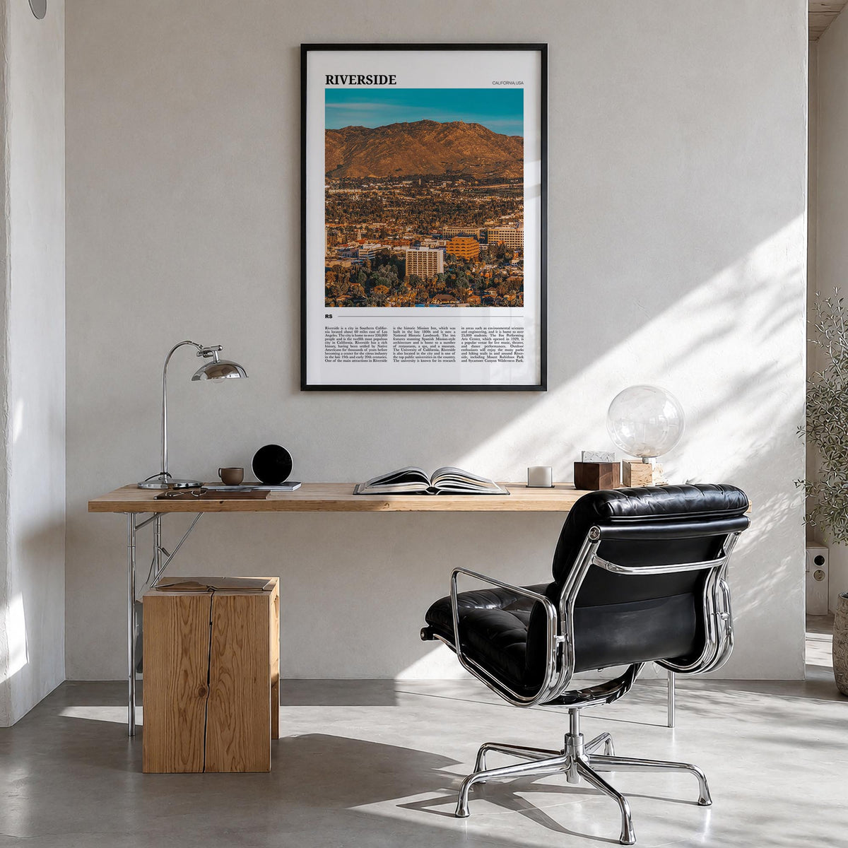 Riverside Travel Poster