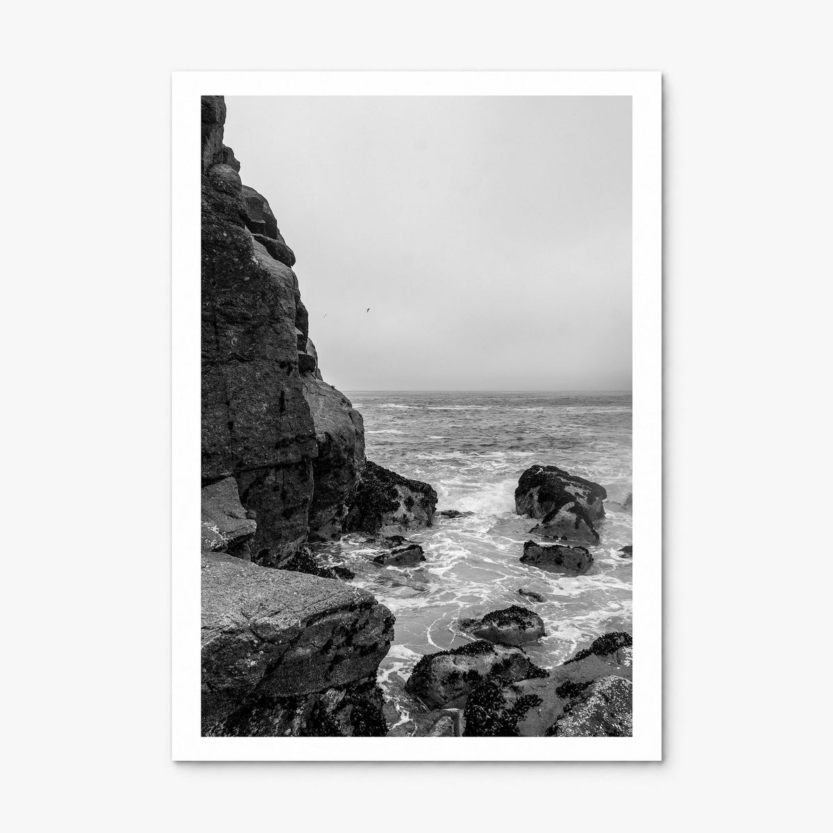 Rocky Coast Photo No 2 Poster, print only (unframed), white border