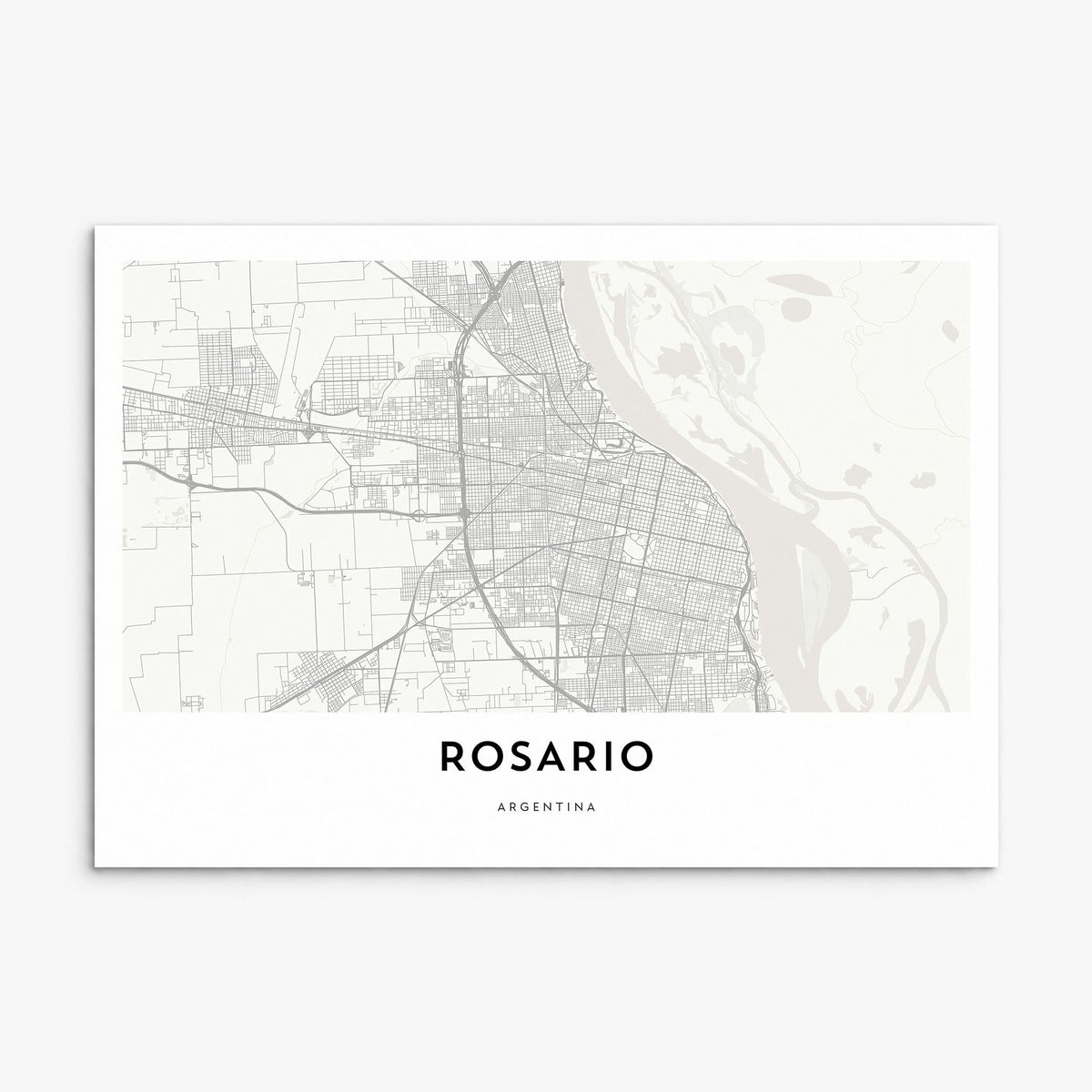 Rosario Map Poster, print only (unframed)