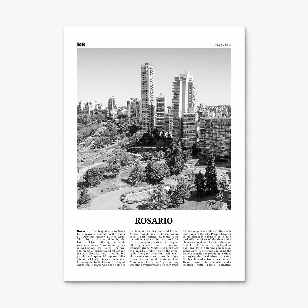 Rosario Newspaper No 1 Poster, print only (unframed)