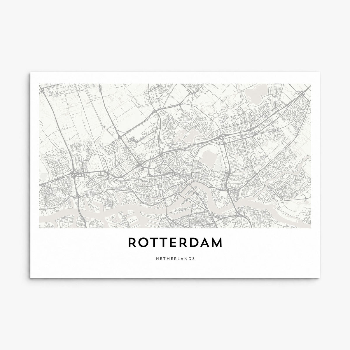 Rotterdam Map Poster, print only (unframed)
