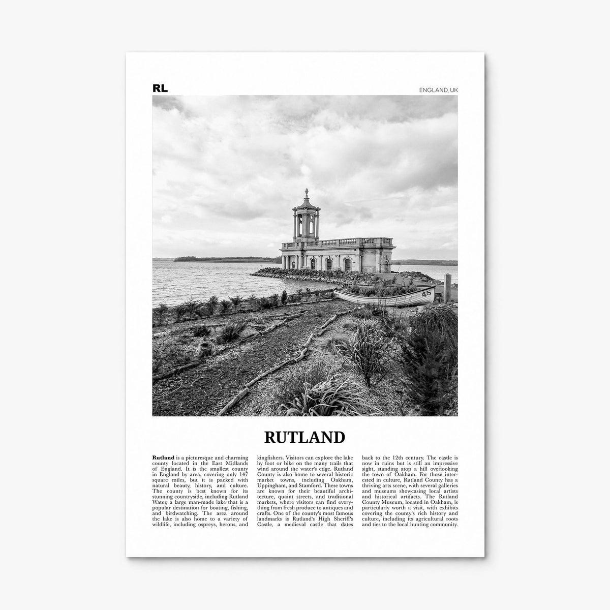 Rutland Newspaper Poster, print only (unframed)