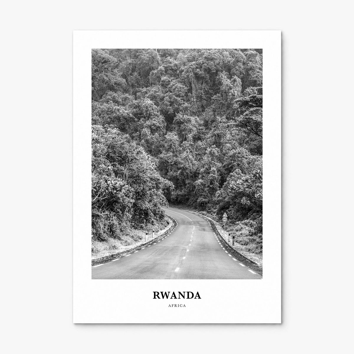 Rwanda Classic Poster, print only (unframed)
