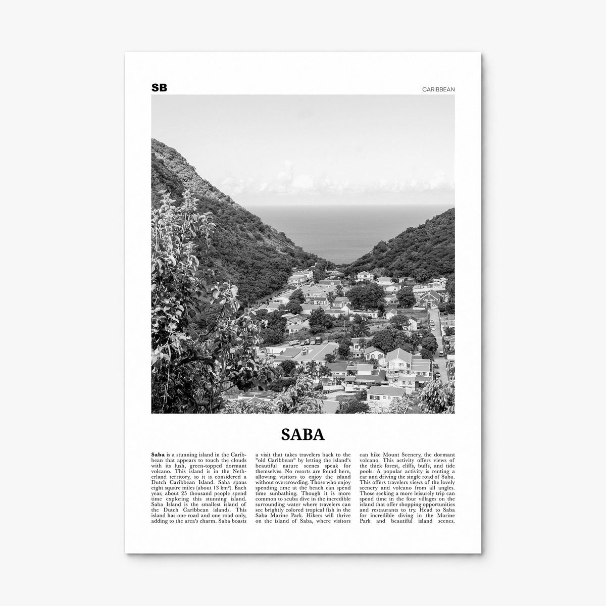 Saba Newspaper Poster, print only (unframed)