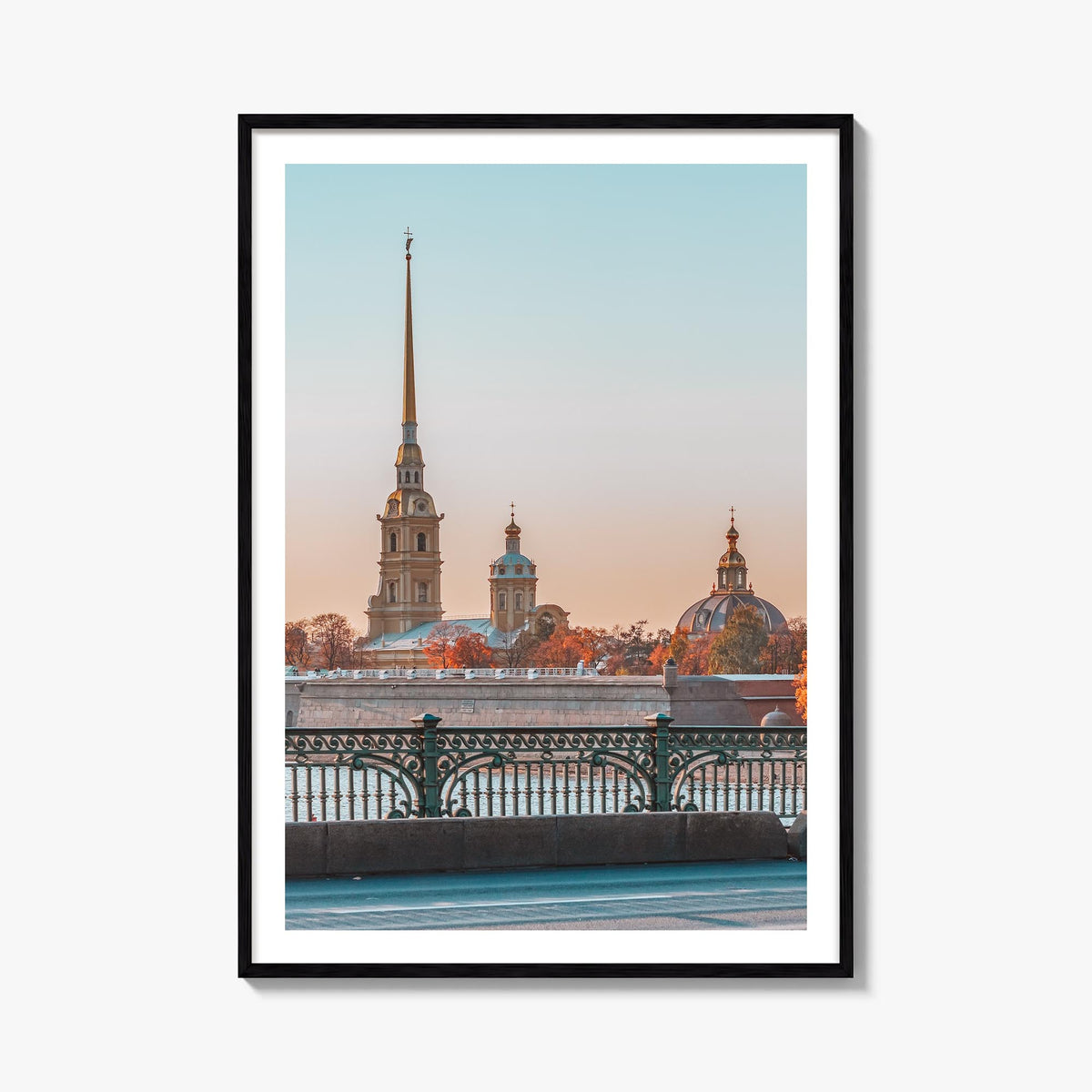 Saint Paul no. 2 colorful photo poster of Minnesota, USA – vertical wall art, unframed print shown in interior mockup
