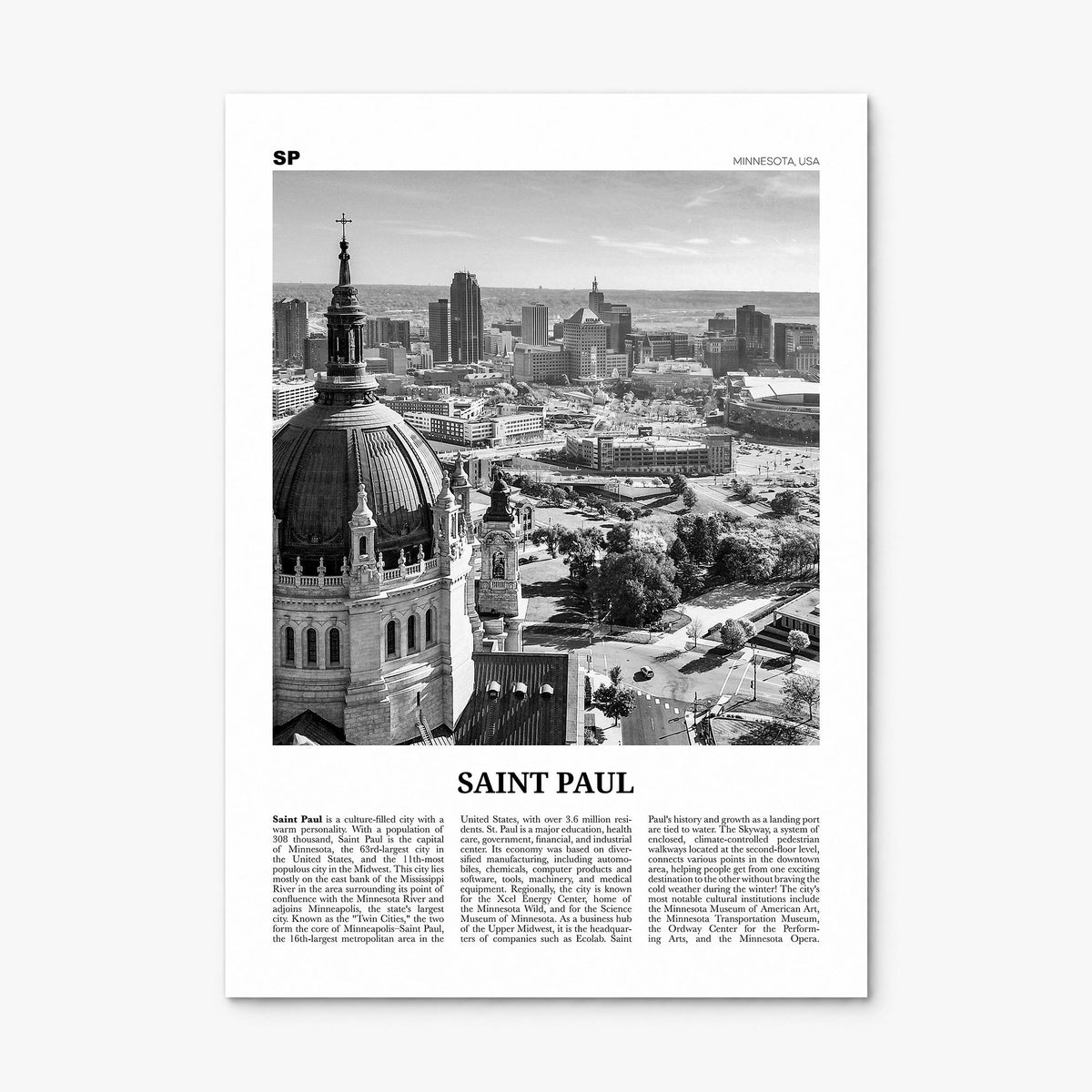 Saint Paul Newspaper Poster, print only (unframed)