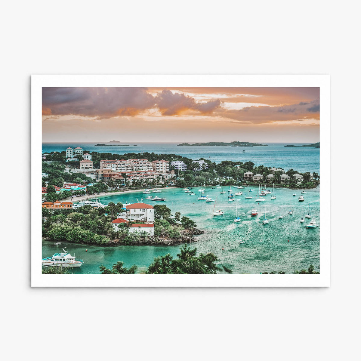 Saint Thomas Photo Poster, print only (unframed), white border