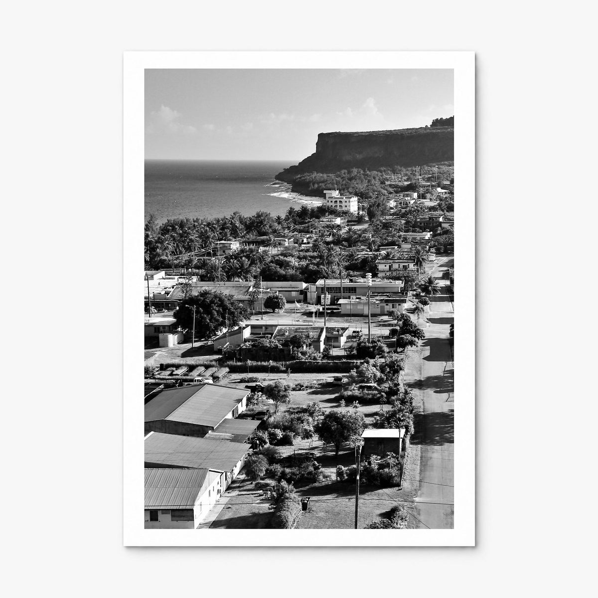 Saipan Photo Poster, print only (unframed), white border
