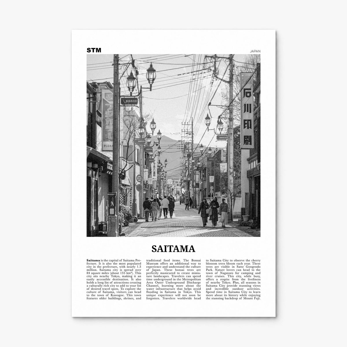 Saitama Newspaper Poster, print only (unframed)