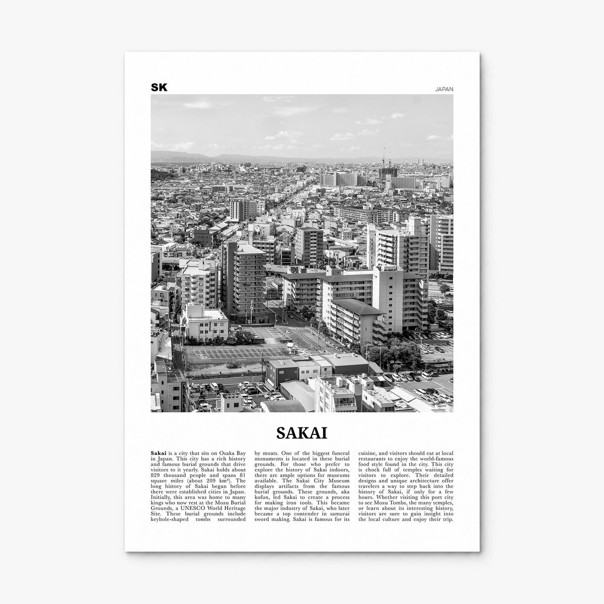 Sakai Newspaper Poster, print only (unframed)