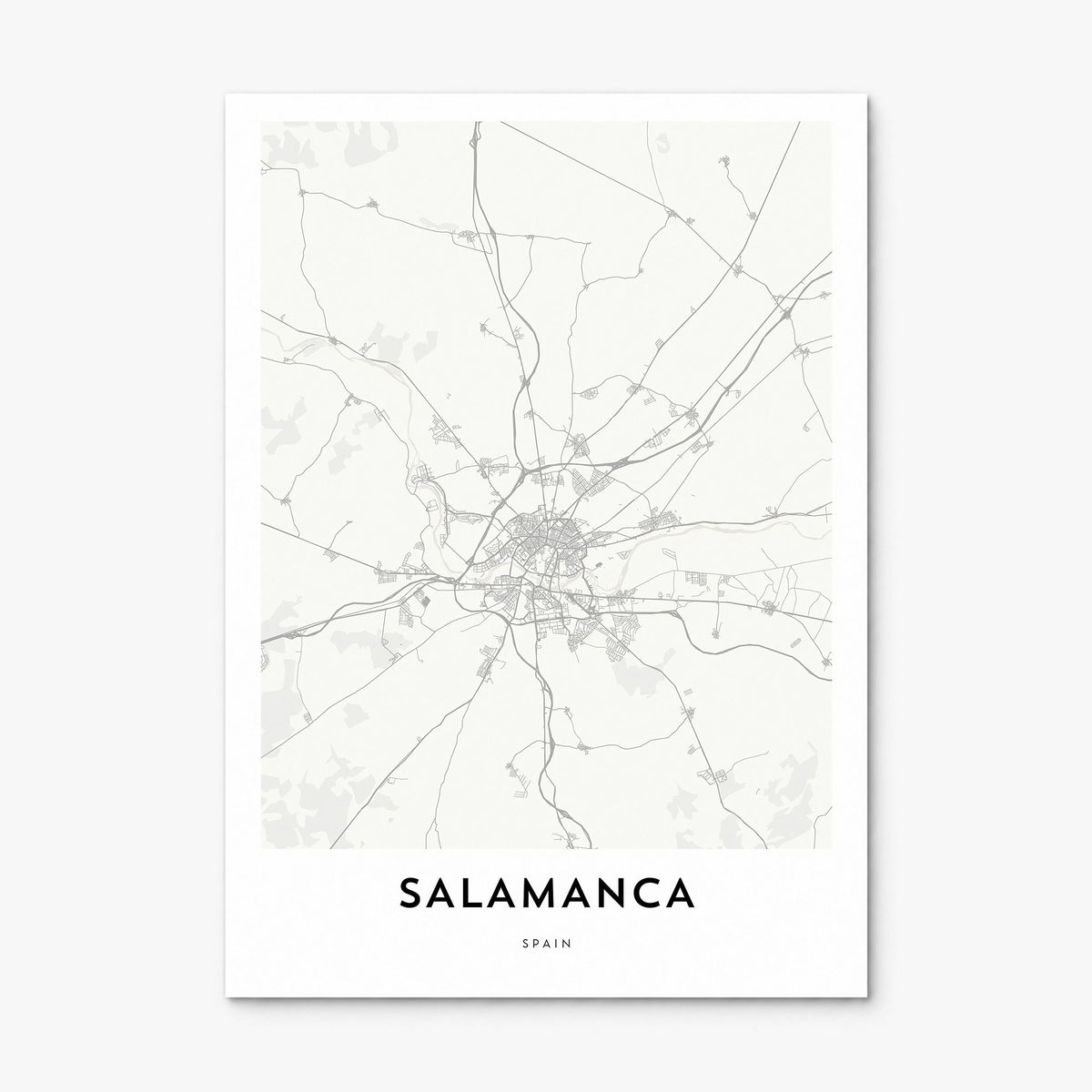 Salamanca Map Poster, print only (unframed)