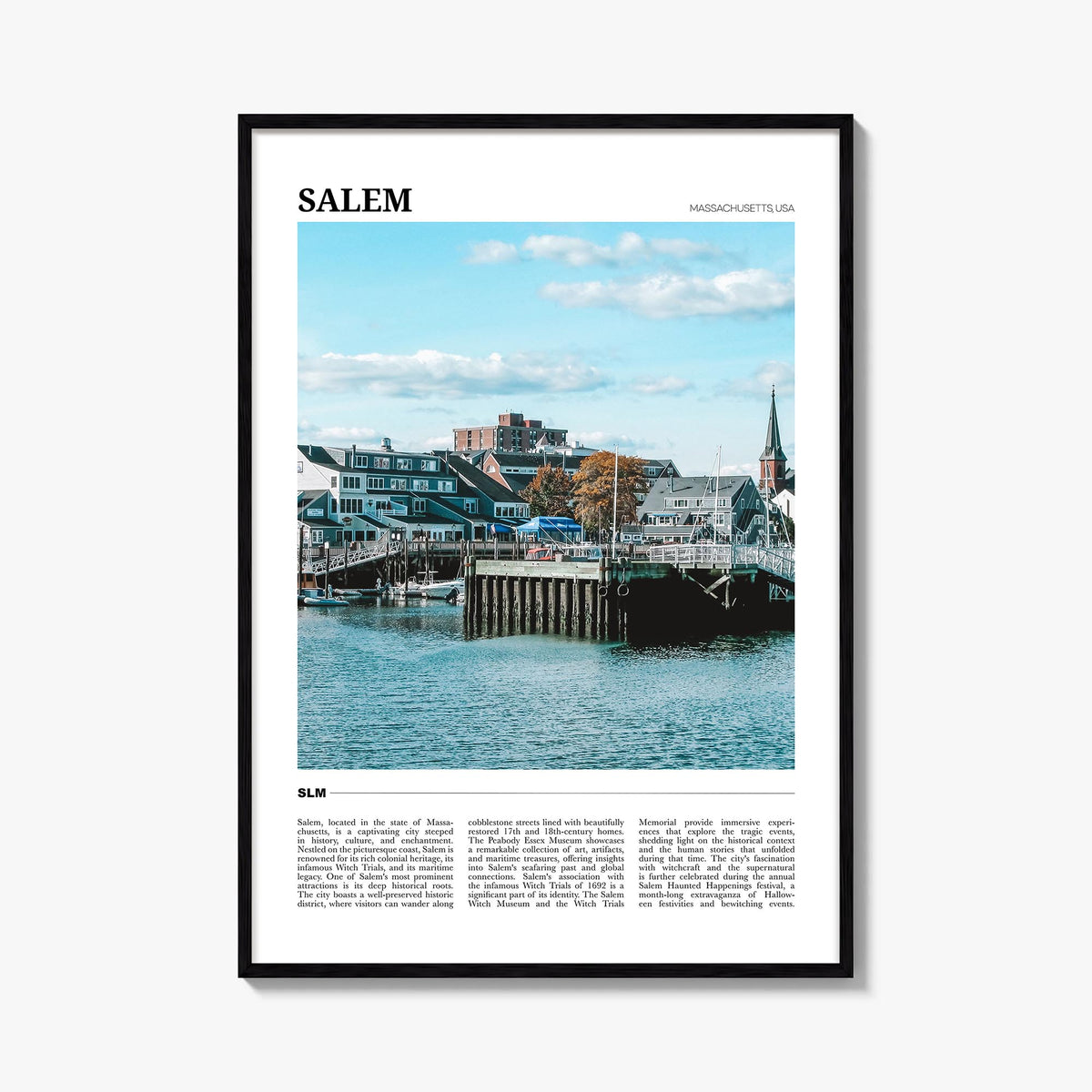 Salem, Massachusetts Travel Poster