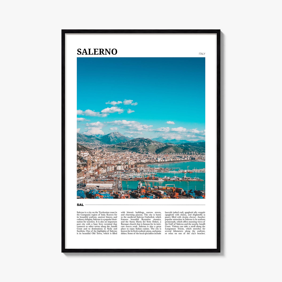 Salerno Travel Poster