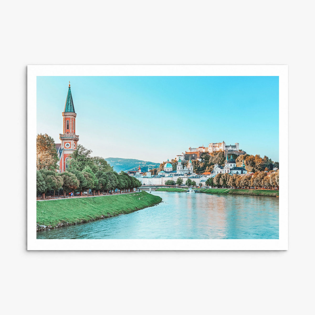 Salzburg Photo Poster, print only (unframed), white border