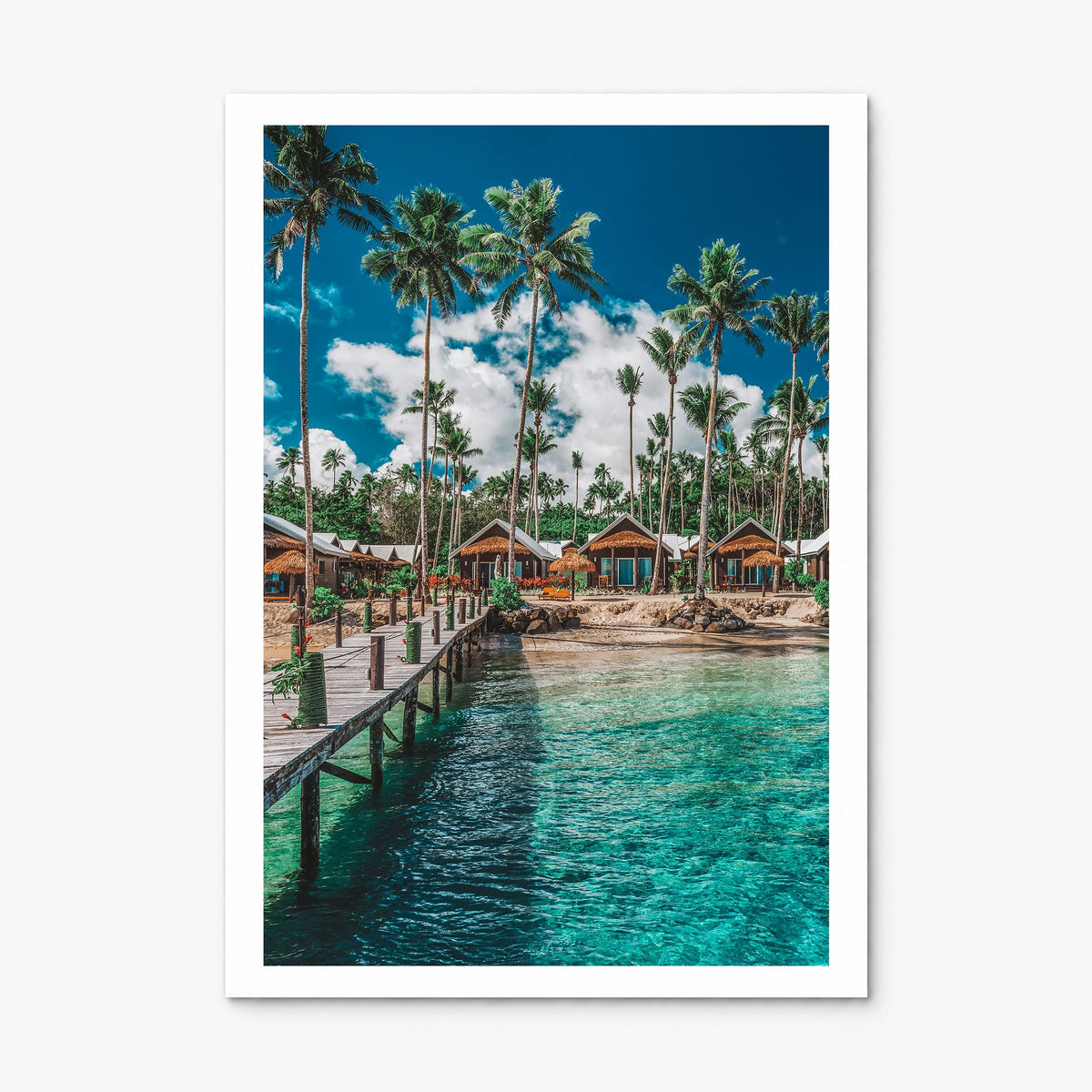 Samoa Photo Poster, print only (unframed), white border