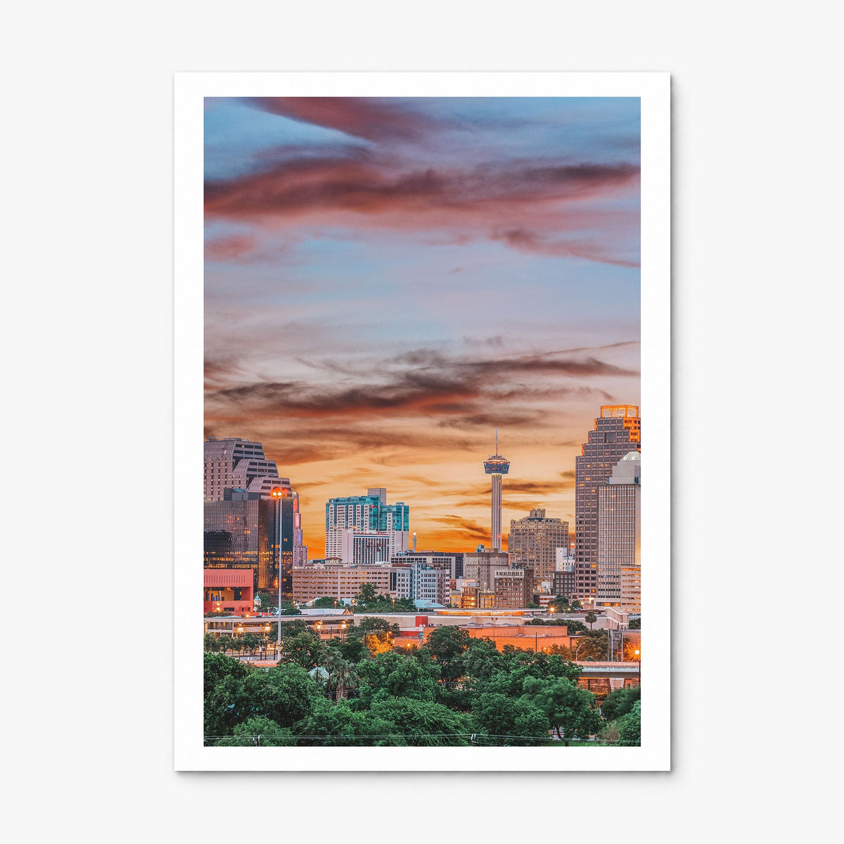San Antonio Photo No 1 Poster, print only (unframed), white border