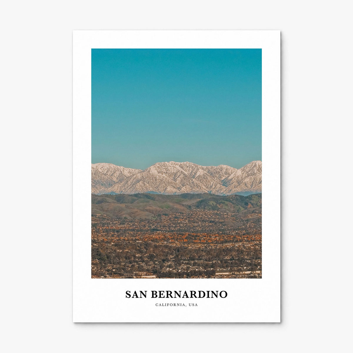 San Bernardino Classic Poster, print only (unframed)