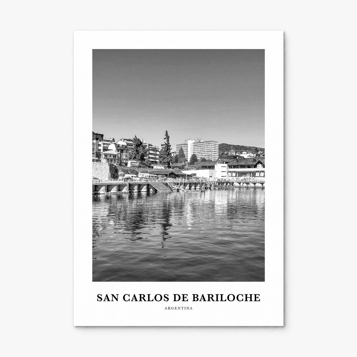 San Carlos de Bariloche Classic Poster, print only (unframed)