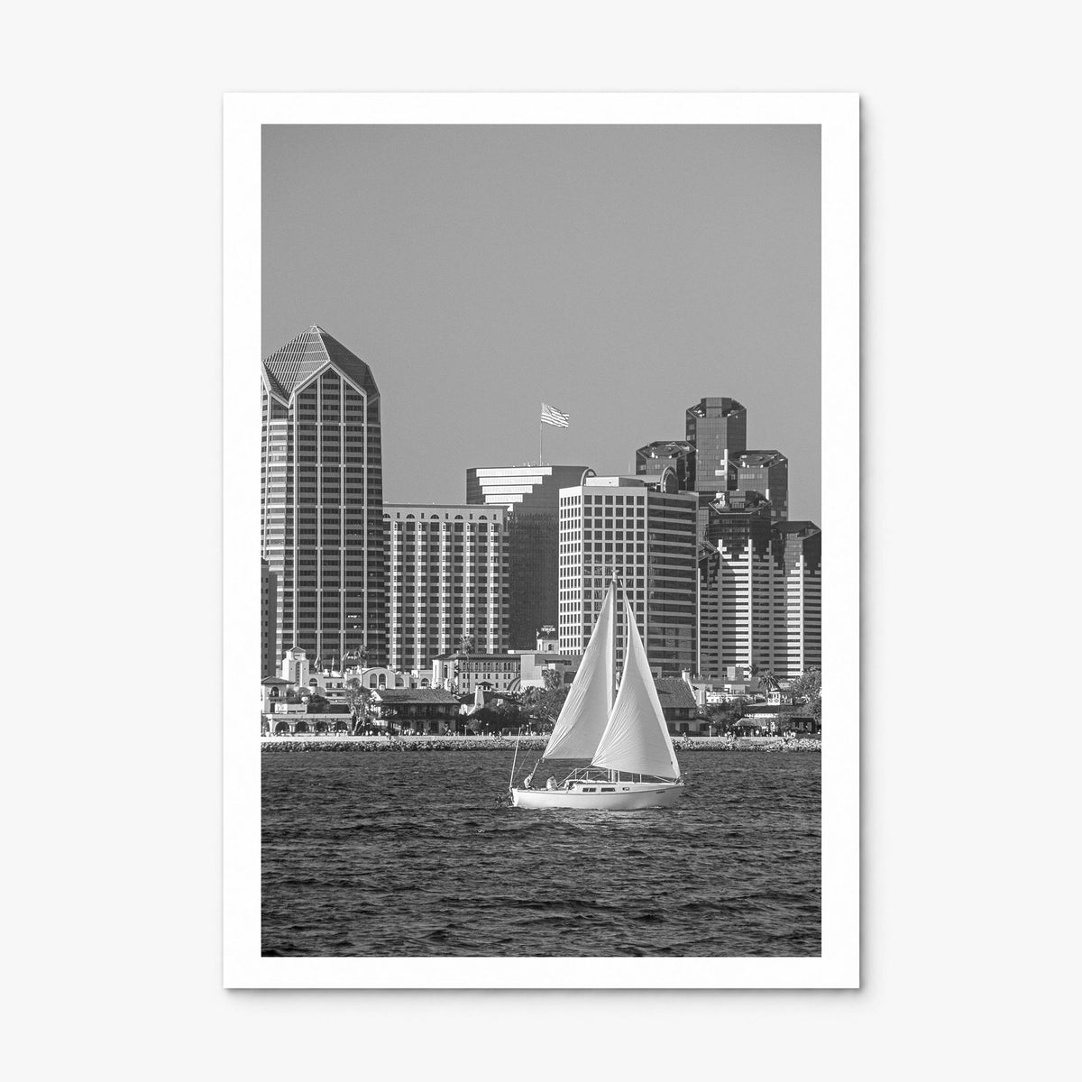 San Diego Photo No 2 Poster, print only (unframed), white border