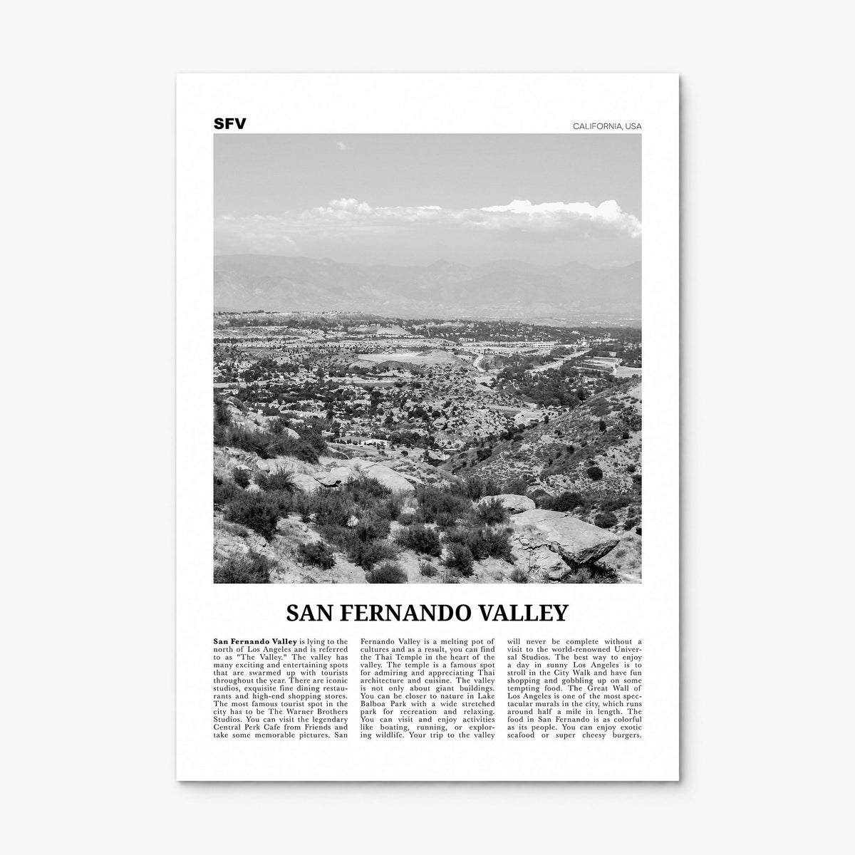 San Fernando Valley Newspaper No 1 Poster, print only (unframed)