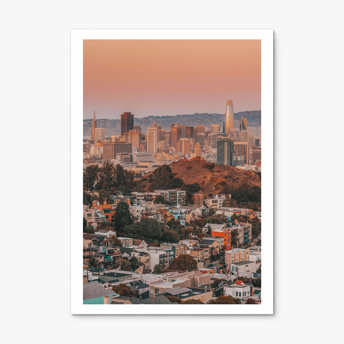 San Francisco Photo No 2 Poster, print only (unframed), white border