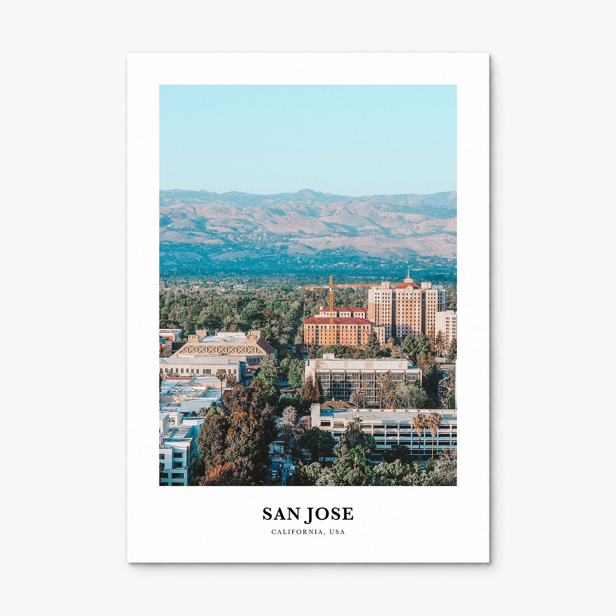 San Jose, California Classic Poster, print only (unframed)