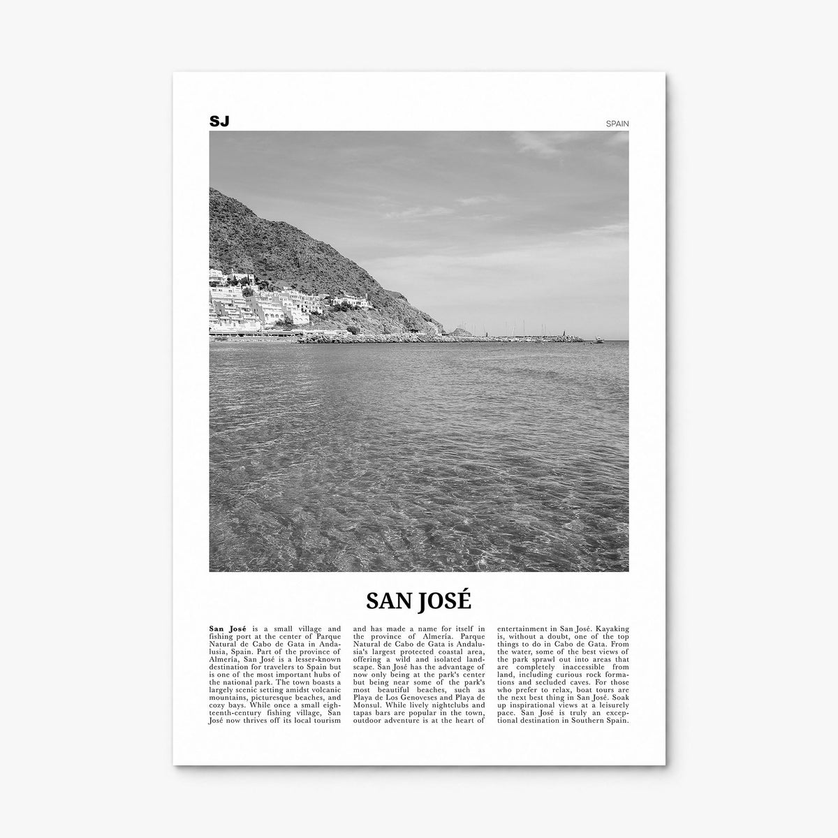San José, Spain Newspaper Poster, print only (unframed)
